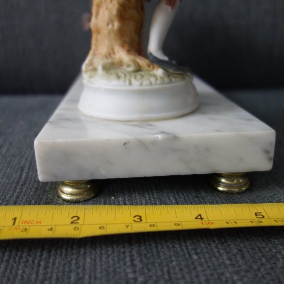 Vintage Ruhla Clock Made in Germany on base with German Figurine - Picture 15 of 16